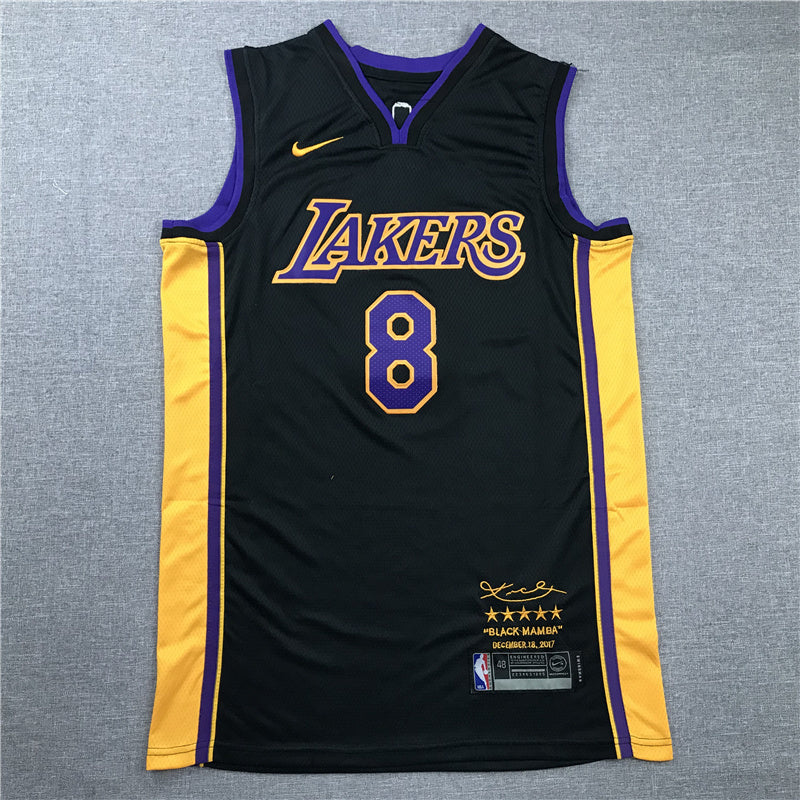 Kobe Bryant #8 Los Angeles Lakers "Retirement Edition" Embroidered Jersey