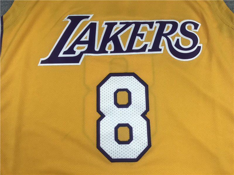 Kobe Bryant #8 Los Angeles Lakers 2000-01 Finals Throwback Jersey — Embroidered