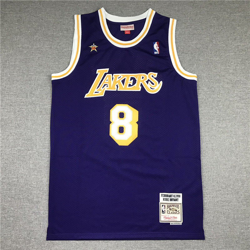 Kobe Bryant #8 Los Angeles Lakers 1998 All-Star Throwback Jersey — Embroidered