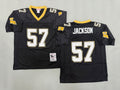 Mens Rickey Jackson#57 black New Orleans Saints Vintage Throwback Jersey
