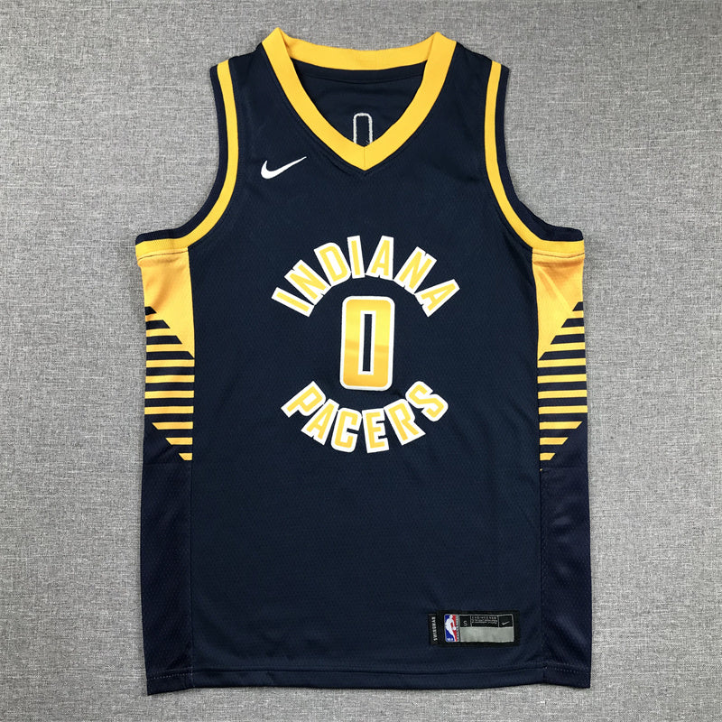 Youth Tyrese Haliburton Indiana Pacers #0   Embroidered  Jersey