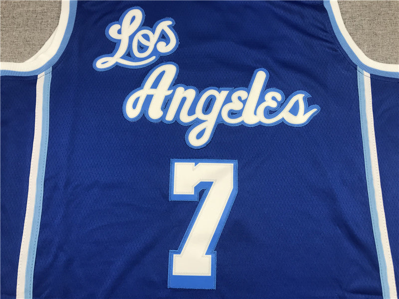 Carmelo Anthony #7 Los Angeles Lakers City Edition Swingman Jersey — Embroidered