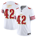 Ronnie Lott #42 San Francisco 49ers White 2025 Rivalries Collection Game Limited Jersey