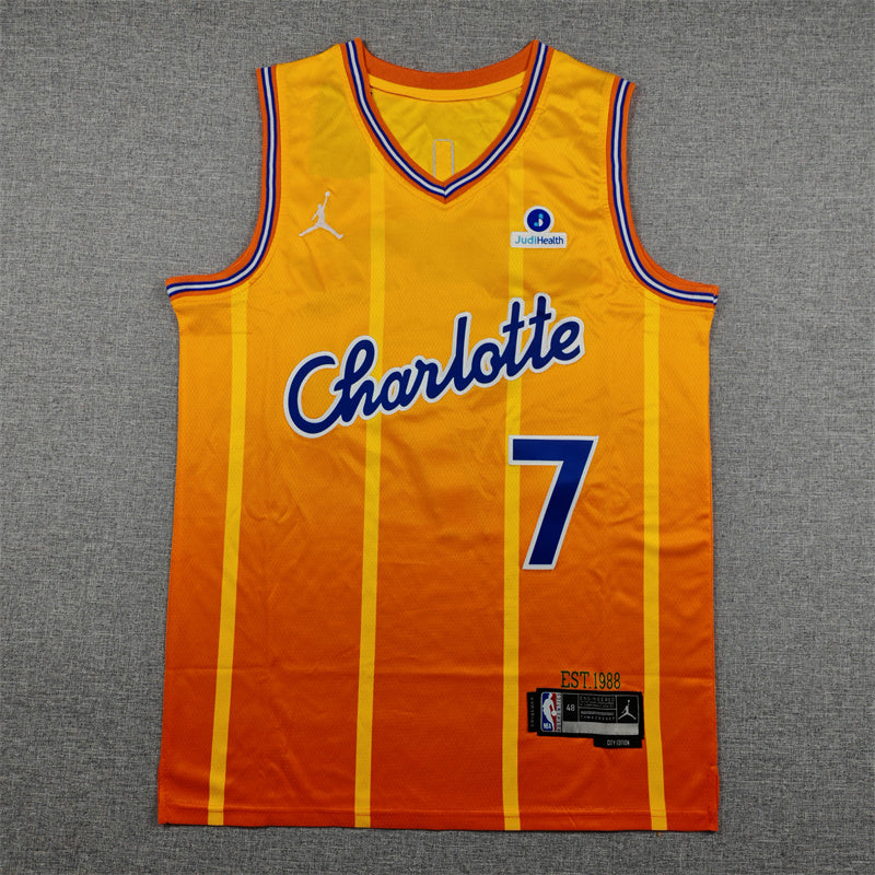 Charlotte Hornets Kon Knueppel #7 2026 City Edition - Embroidered Jersey