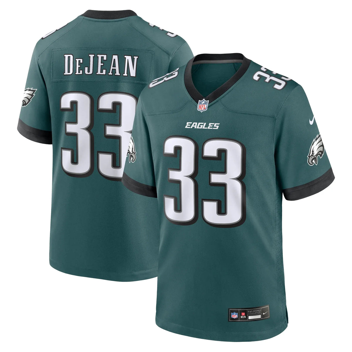 Men's Cooper DeJean Green Philadelphia Eagles Game Jersey