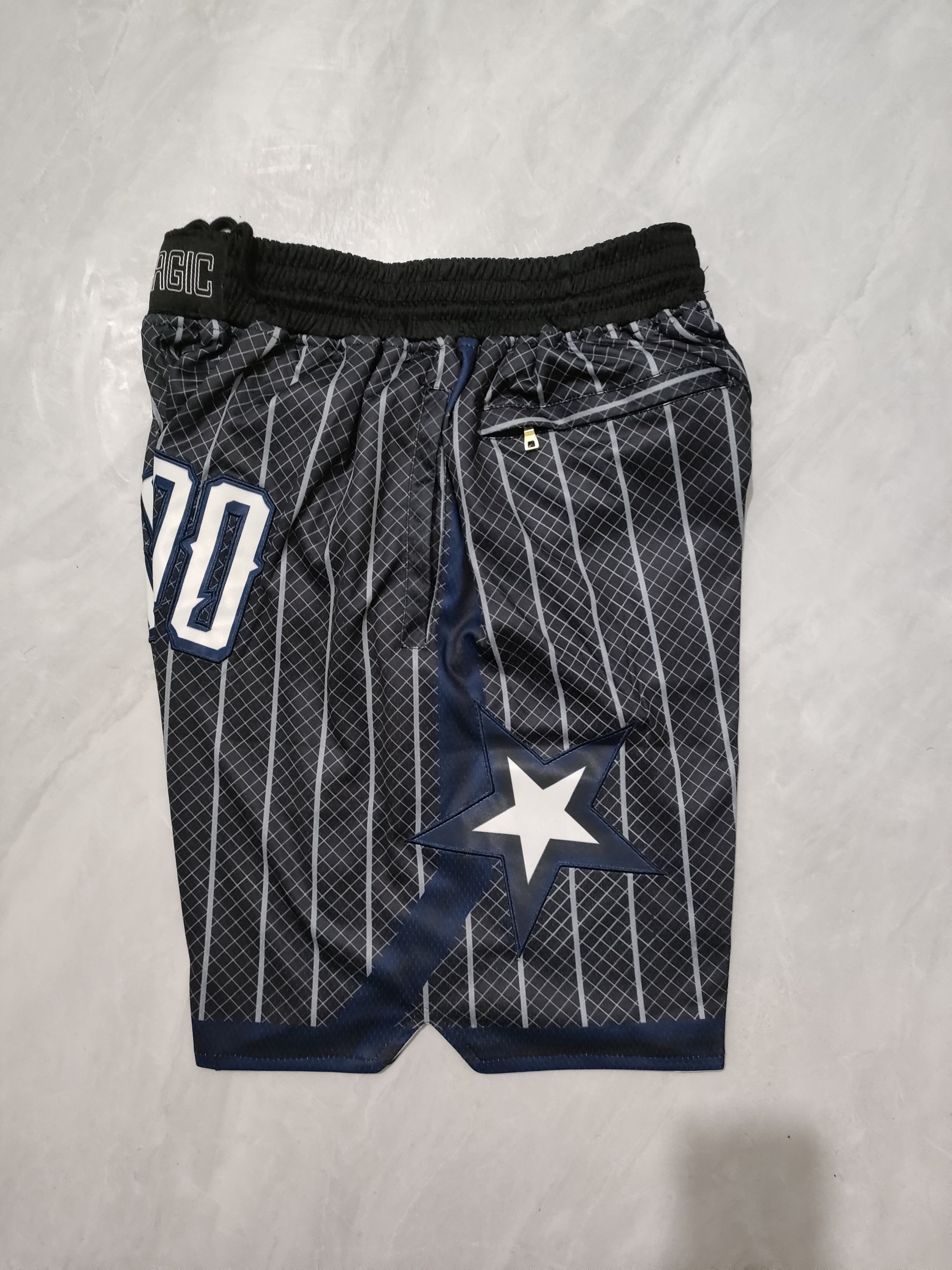 Orlando Magic 2023 Black Striped Pocket Shorts