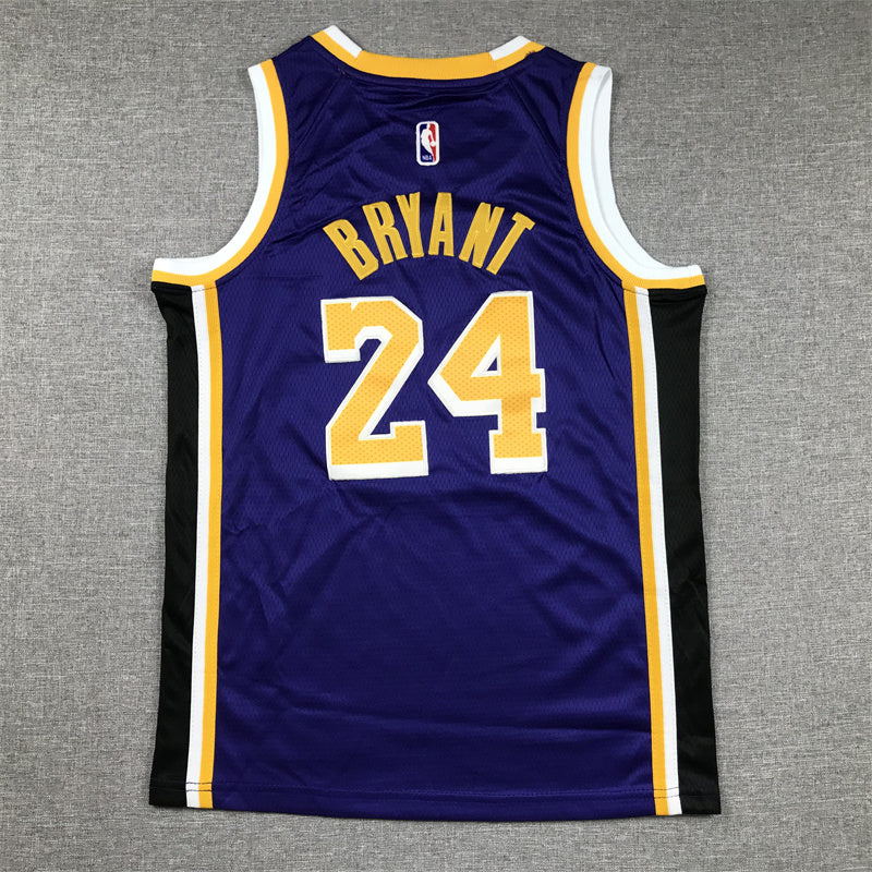 Youth Kobe Bryant Los Angeles Lakers #24  Embroidered  Jersey