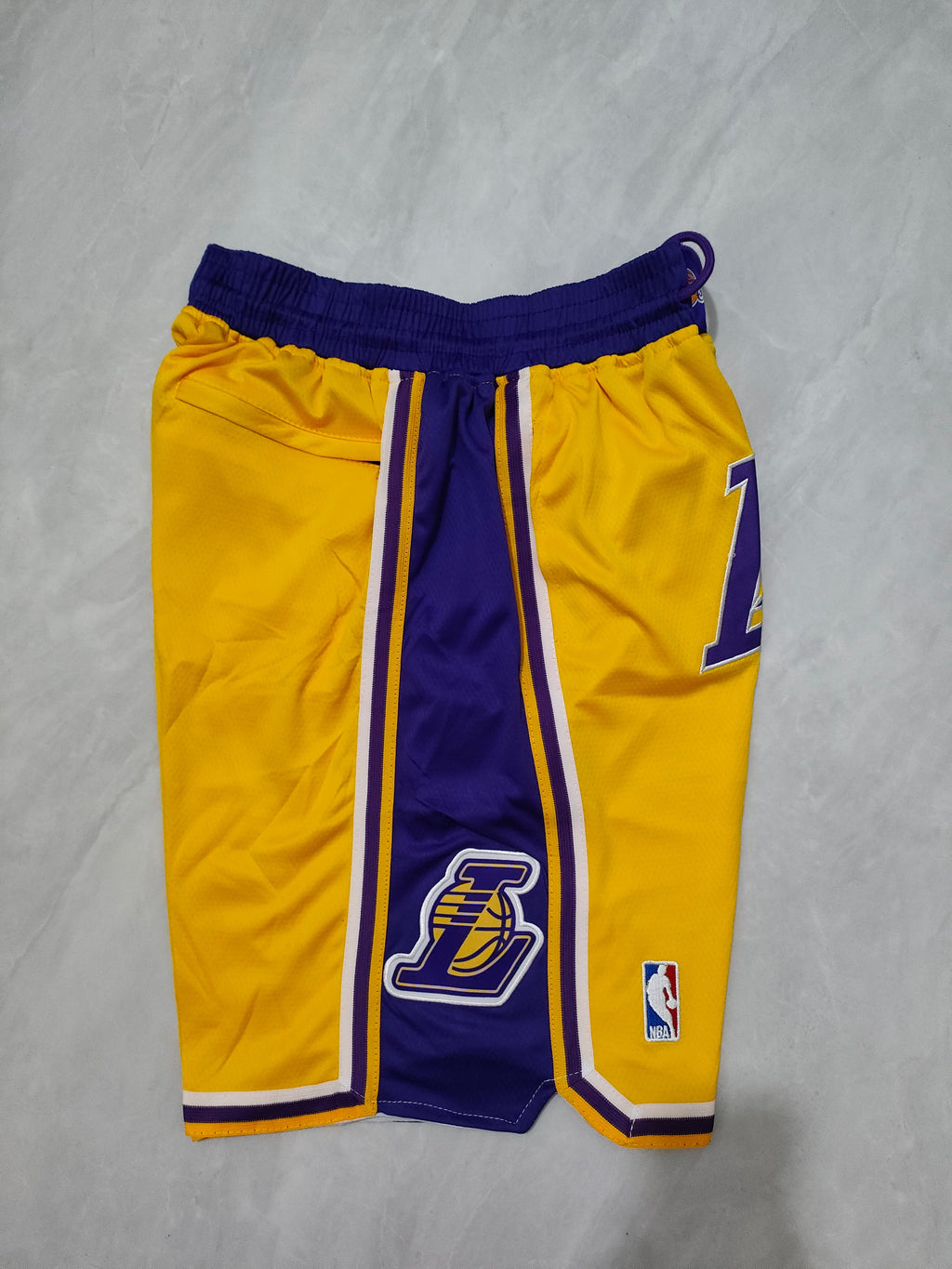 Los Angeles Lakers Yellow Regular Pocket Shorts