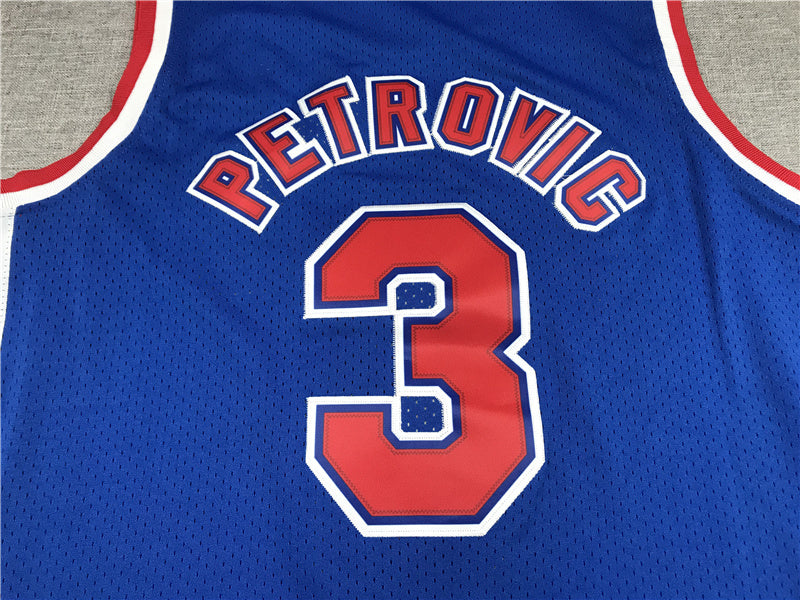 Brooklyn Nets Dražen Petrović #3 City Edition - Embroidered Jersey