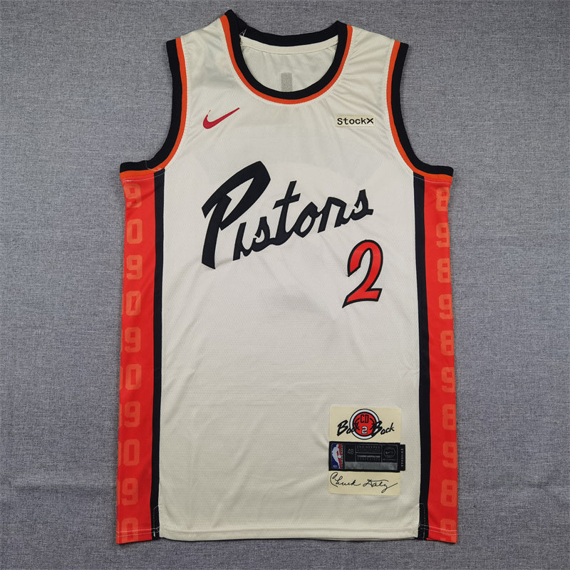 Detroit Pistons Cade Cunningham #2 2025 City Edition Swingman Jersey — Embroidered