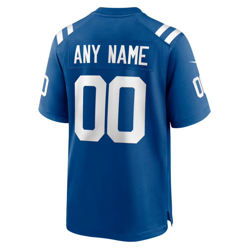 Custom Indianapolis Colts Royal Game Jersey