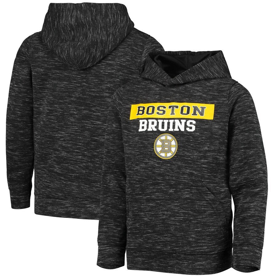Men's Black Boston Bruins Logo Scuba Pullover Hoodie