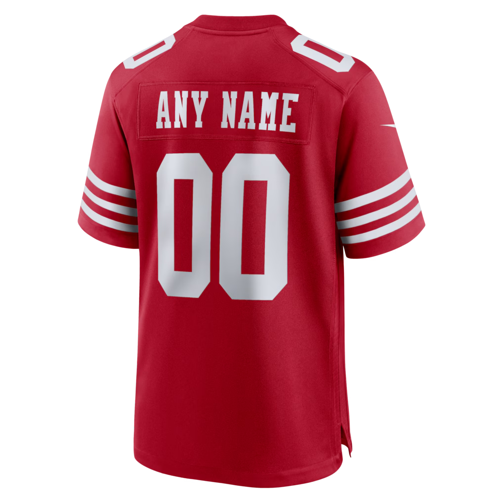 Custom San Francisco 49ers Red Game Jersey