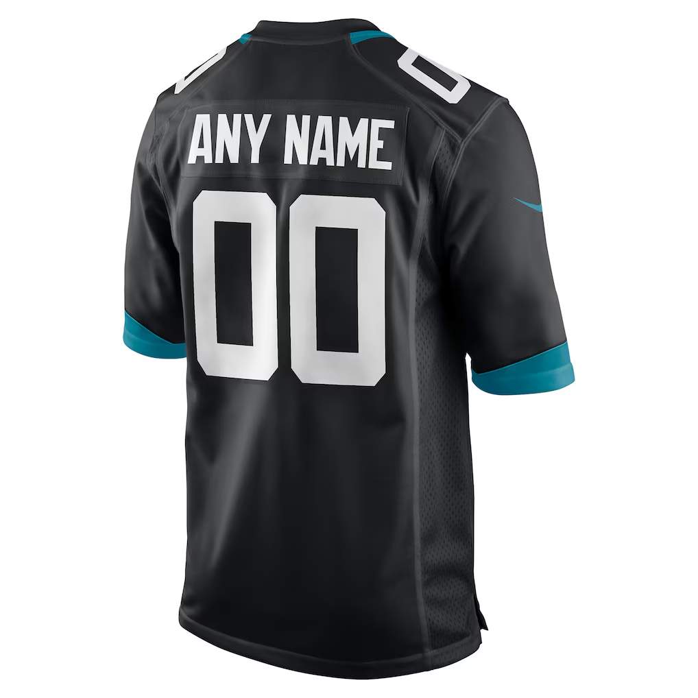 Custom Jacksonville Jaguars Black Game Jersey