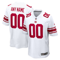 Custom New York Giants White Game Jersey
