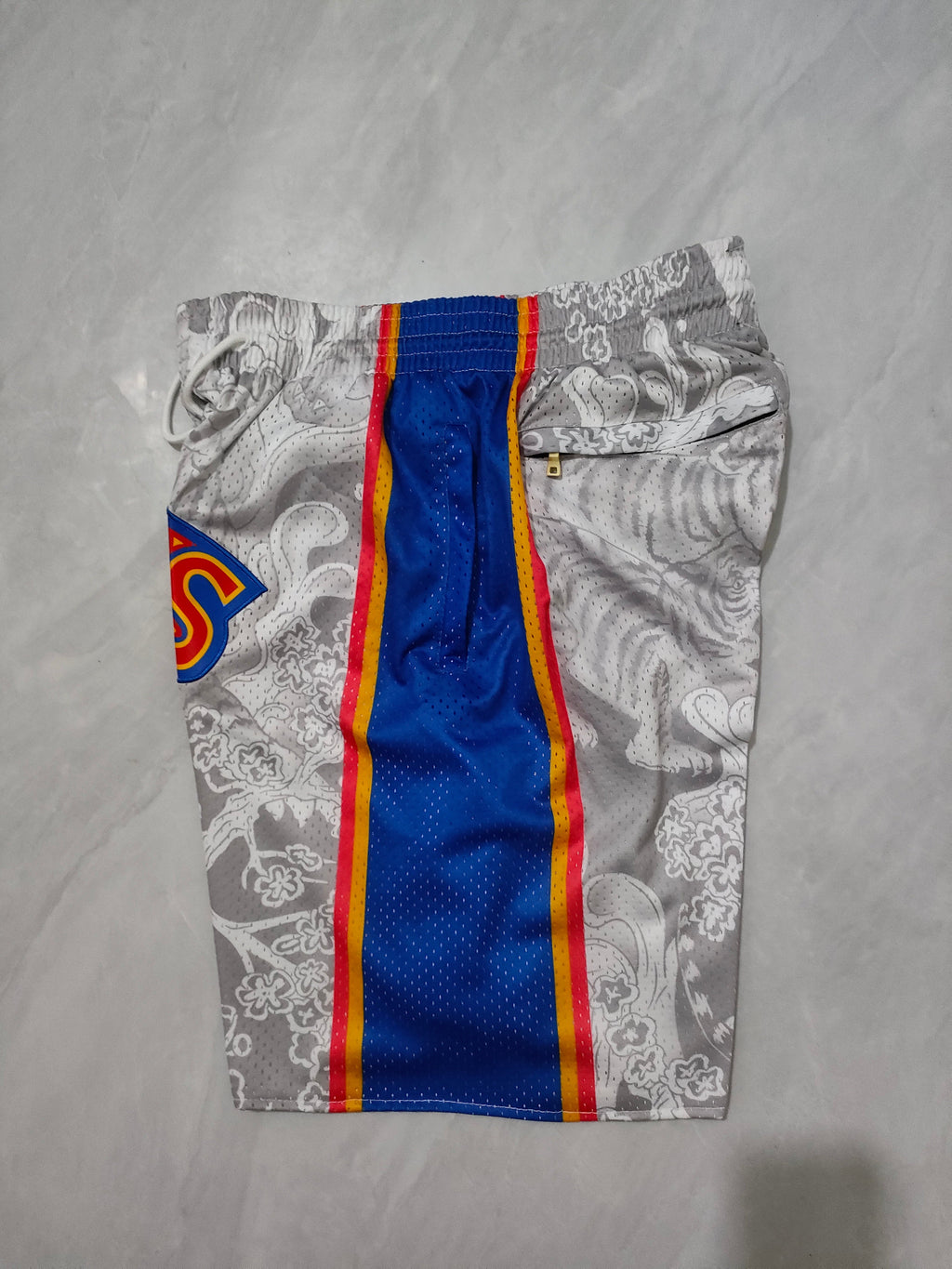 Philadelphia 76ers Gray Tiger Year Limited Edition Pocket Shorts