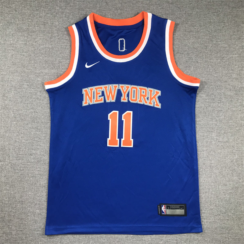Youth Jalen Brunson New York Knicks #11 Statement Edition Embroidered Jersey