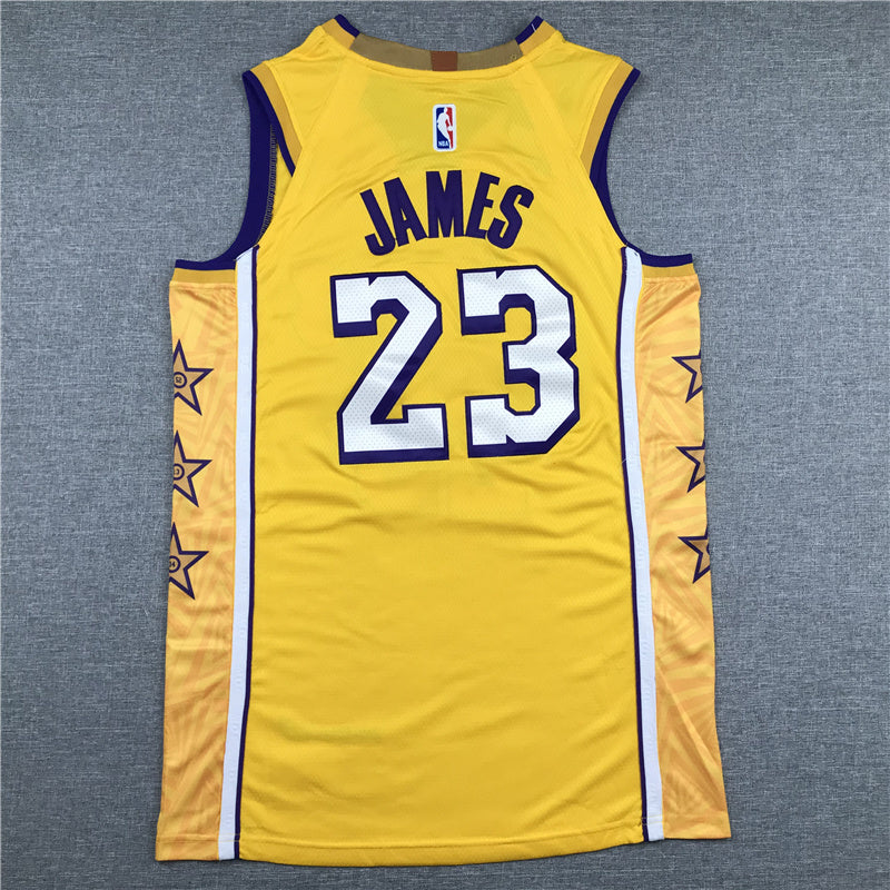 LeBron James Los Angeles Lakers #23 City Edition Swingman Set — Embroidered