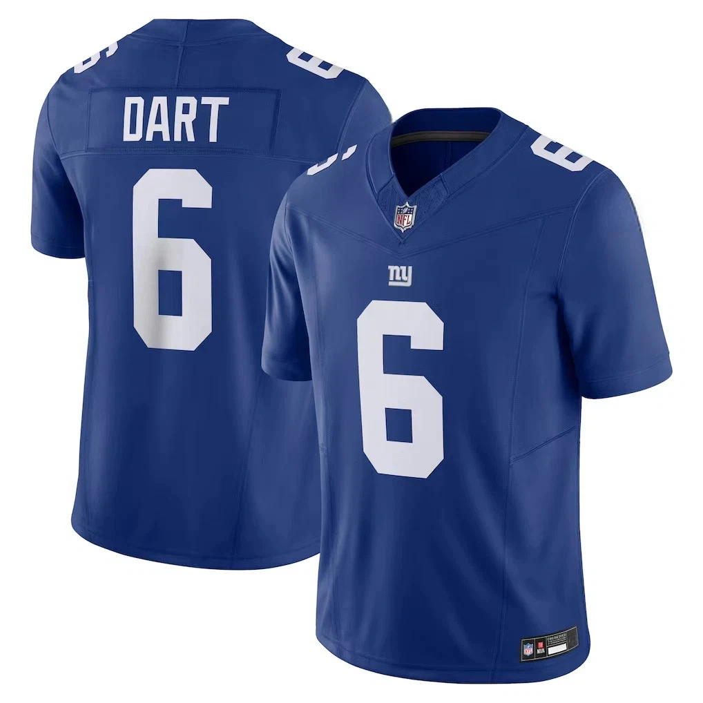 Jaxson Dart #6 New York Giants Vapor F.U.S.E. Limited Jersey