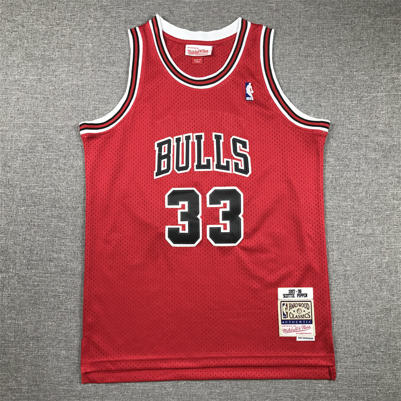 Youth Scottie Pippen Chicago Bulls #33 Embroidered Jersey
