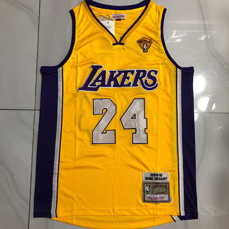 Los Angeles Lakers Kobe Bean Bryant #24 2009-10 Throwback Jersey - Dense Embroidery