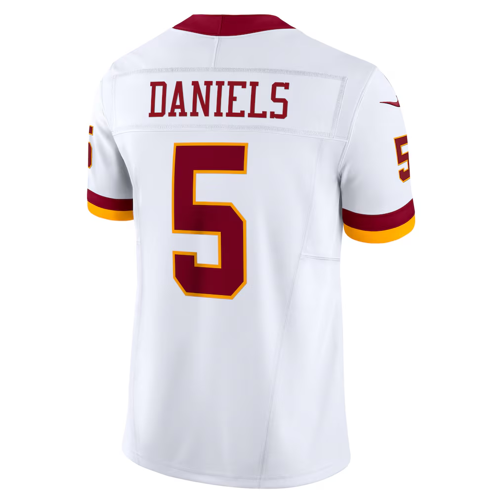 Jayden Daniels #5 Washington Commanders Vapor F.U.S.E. Limited White Jersey