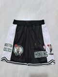 Boston Celtics Black Pocket Shorts