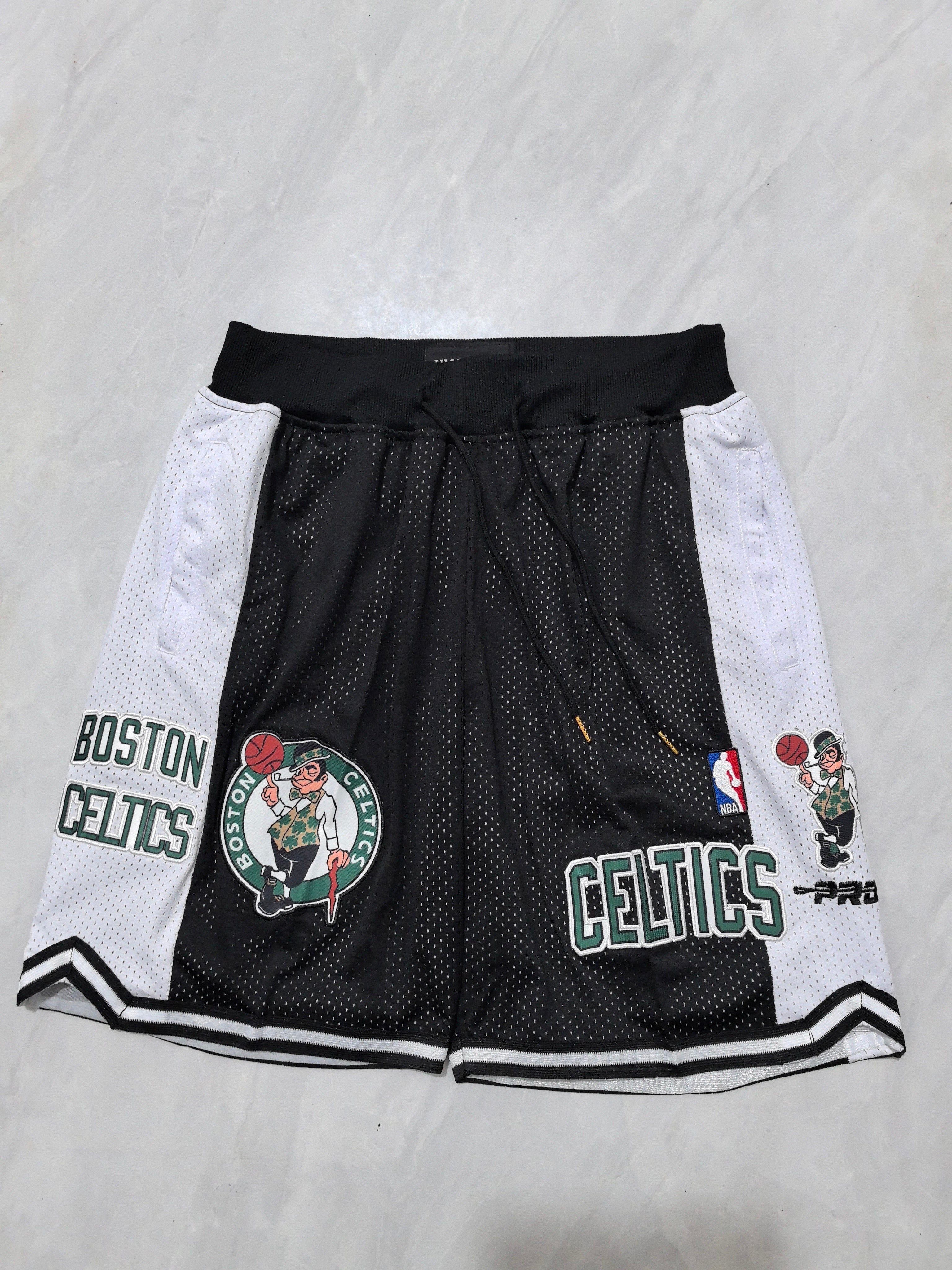 Boston Celtics Black Pocket Shorts