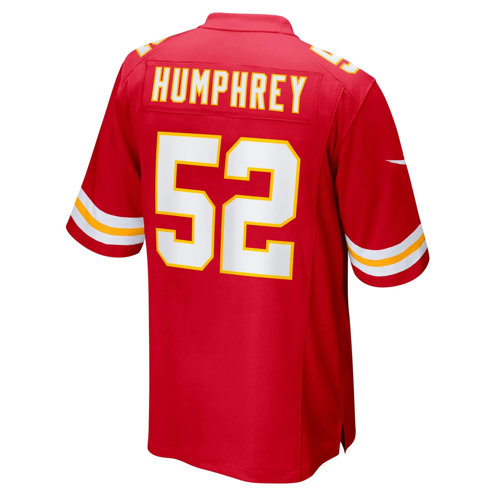 Creed Humphrey Kansas City Chiefs Super Bowl LVII Patch Game Jersey - Red