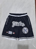 New York Yankees dark blue retro pocket shorts