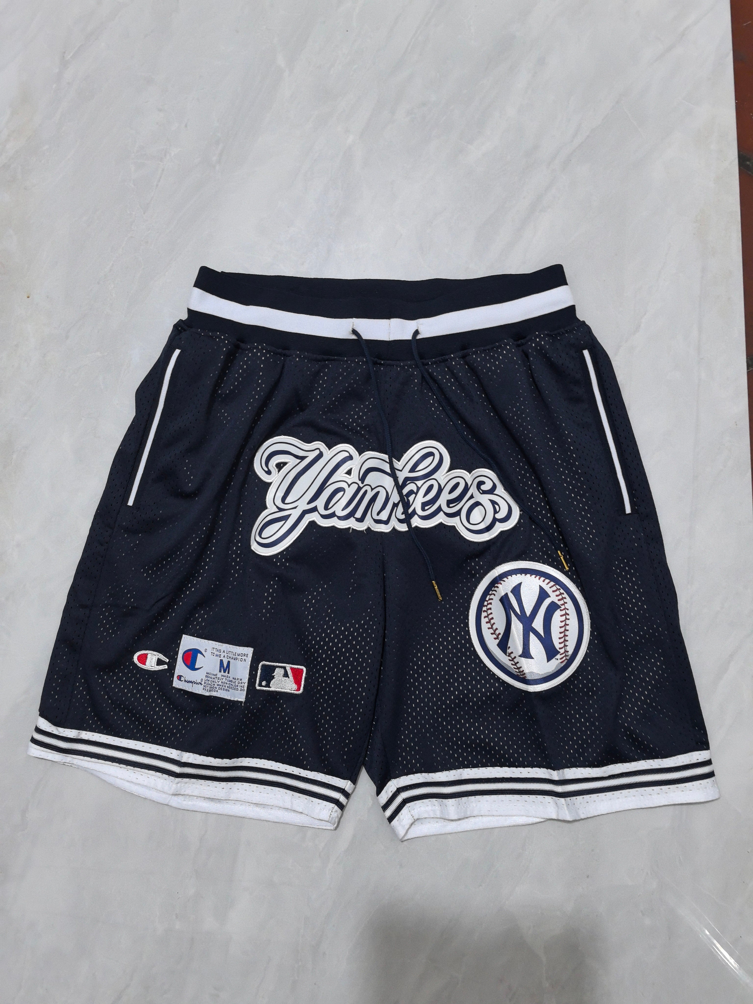 New York Yankees dark blue retro pocket shorts
