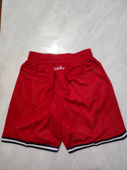 American Olympic Red Pocket Shorts
