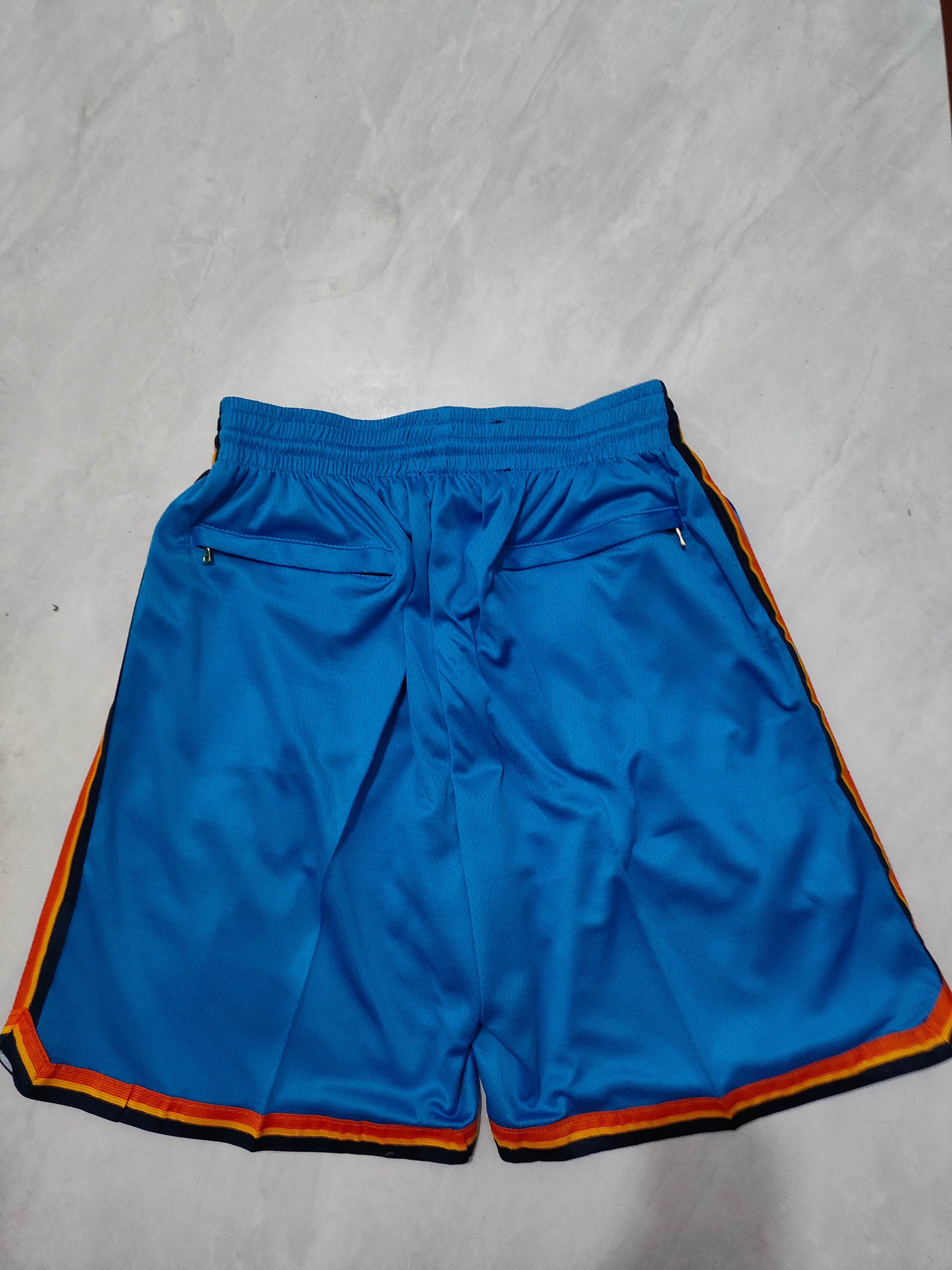 Oklahoma City Thunder Regular Edition Blue Pocket Shorts