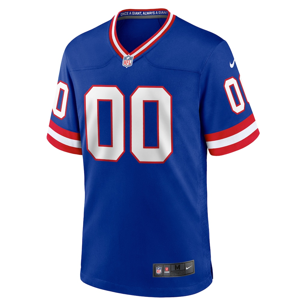 Custom New York Giants Royal Game Jersey