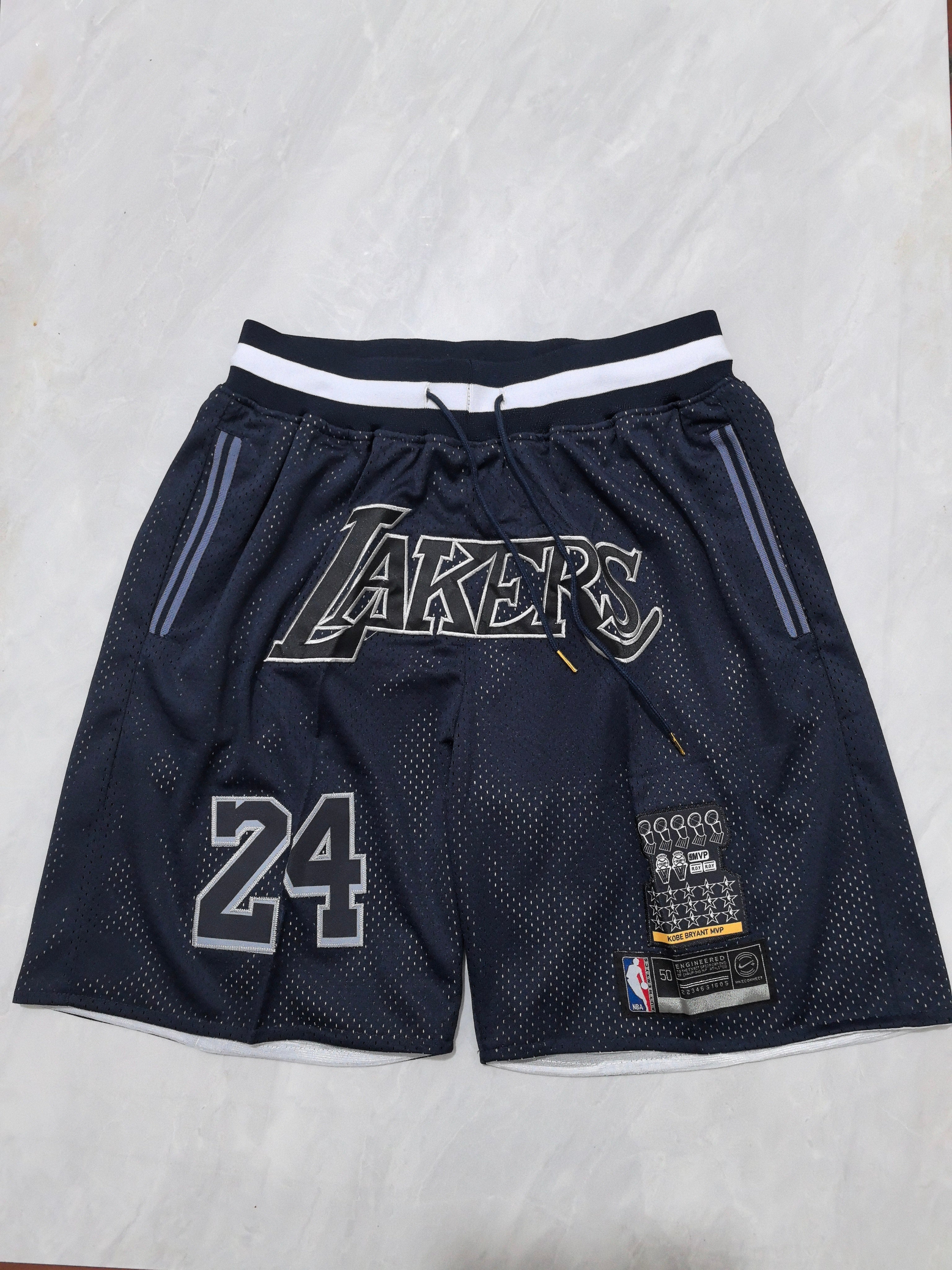 Los Angeles Lakers Dark Blue Retro Pocket Shorts