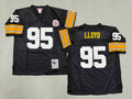 Mens Greg Lloyd#95 black Pittsburgh Steelers Vintage Throwback Jersey