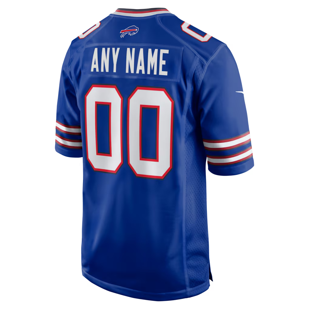 Custom Buffalo Bills Blue Game Jersey
