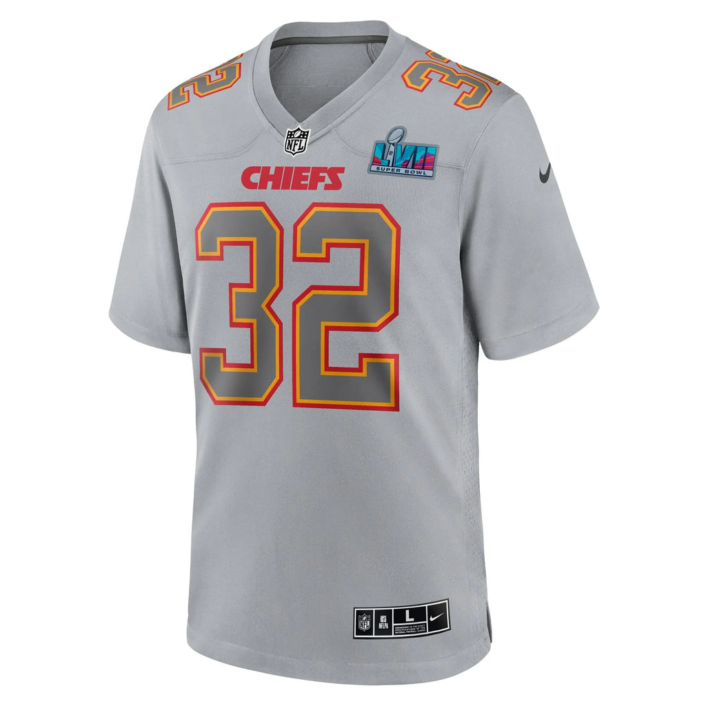 Nick Bolton Kansas City Chiefs Super Bowl LVII Patch Atmosphere Fashion Game Jersey - Gray