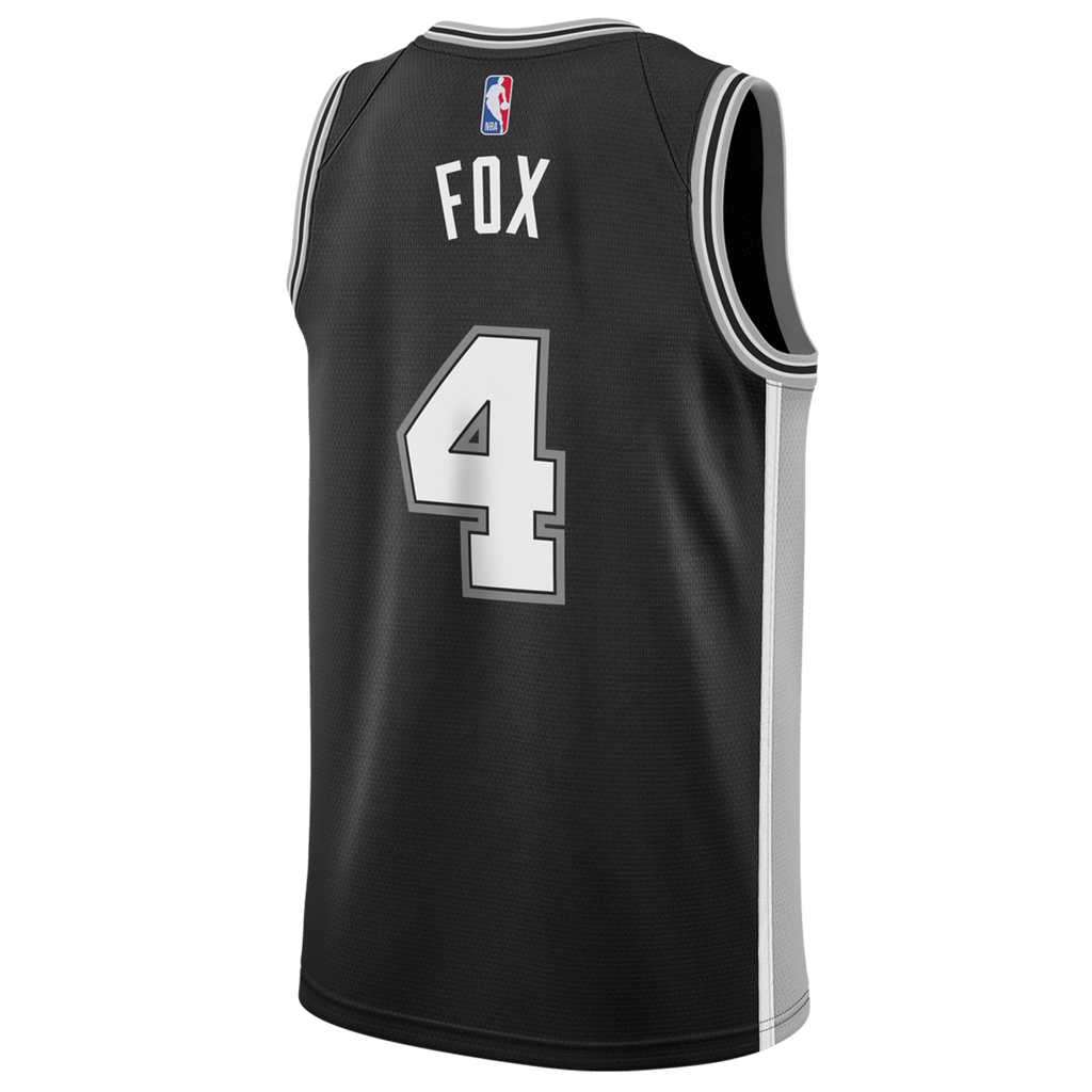 San Antonio Spurs Men's Nike De'Aaron Fox Icon Edition Swingman Jersey