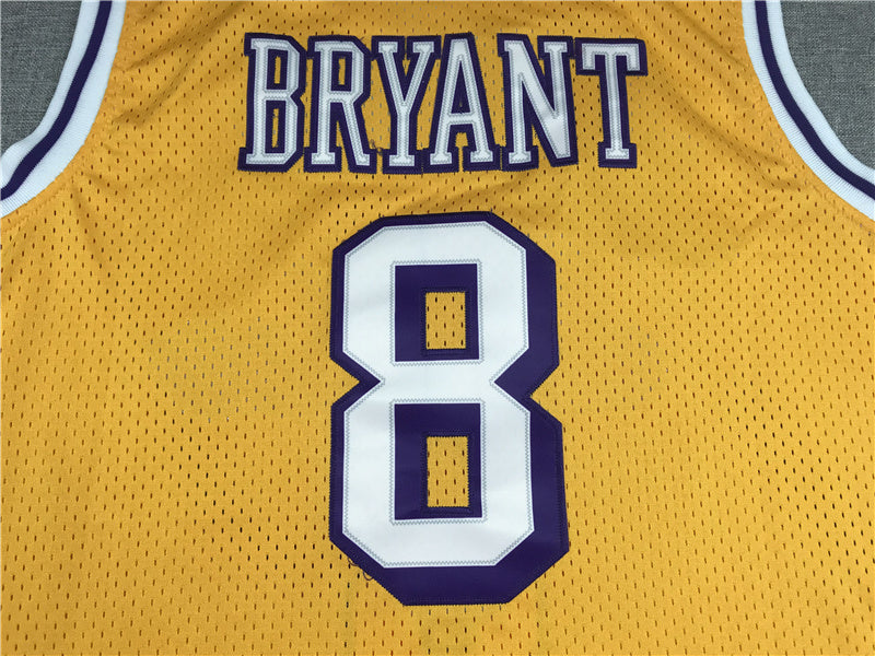 Kobe Bryant #8 Los Angeles Lakers 1996-97 Throwback Embroidered Jersey
