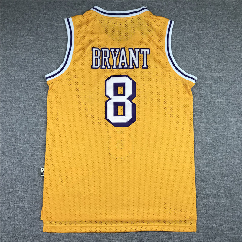 Kobe Bryant #8 Los Angeles Lakers 1996-97 Throwback Embroidered Jersey