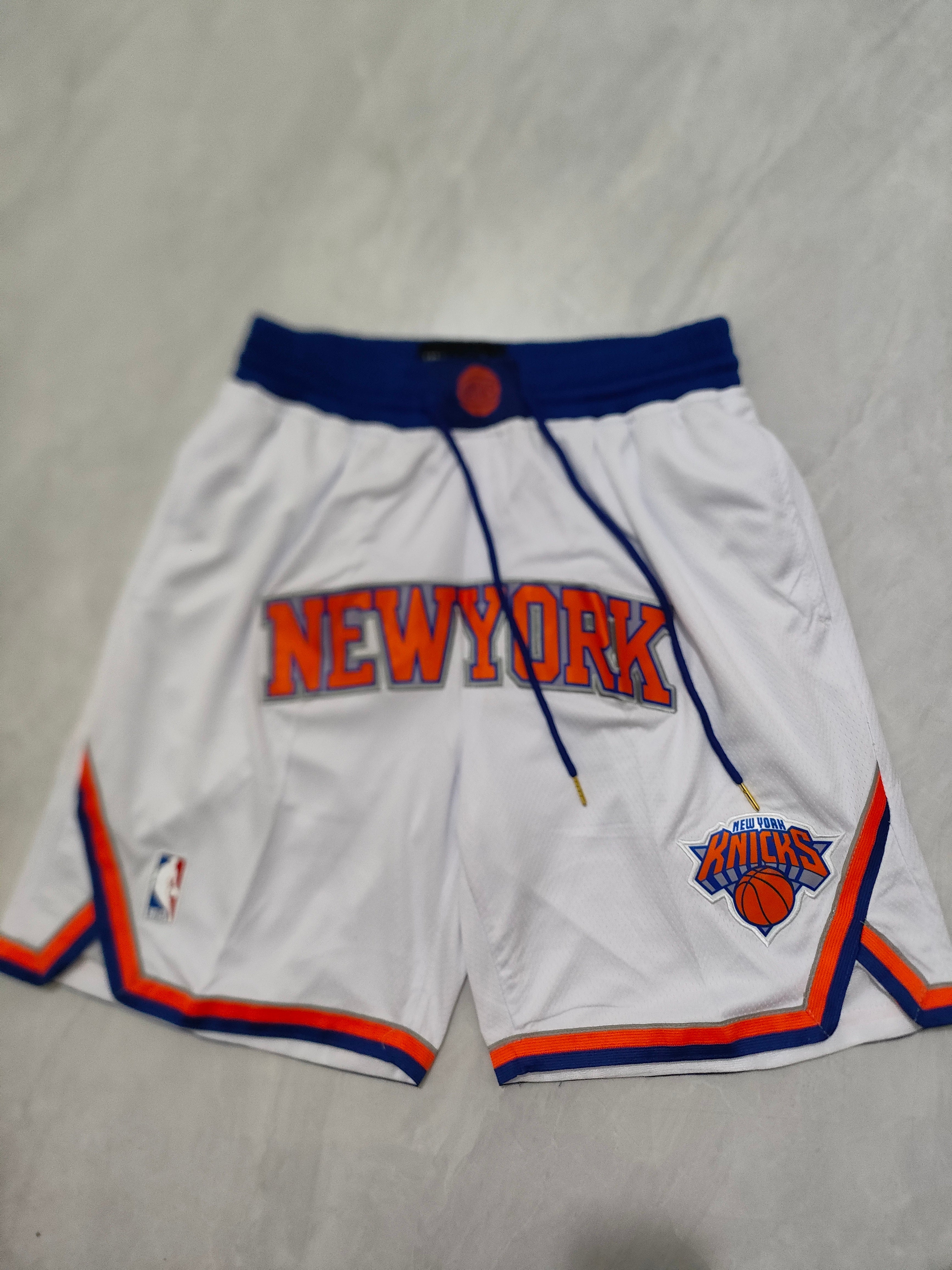 New York Knicks White Regular Edition Pocket Shorts