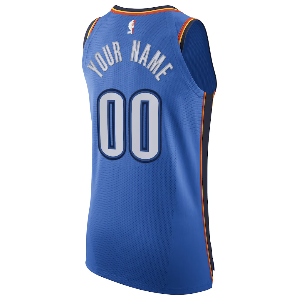 Custom Oklahoma City Thunder Player Edition Jersey