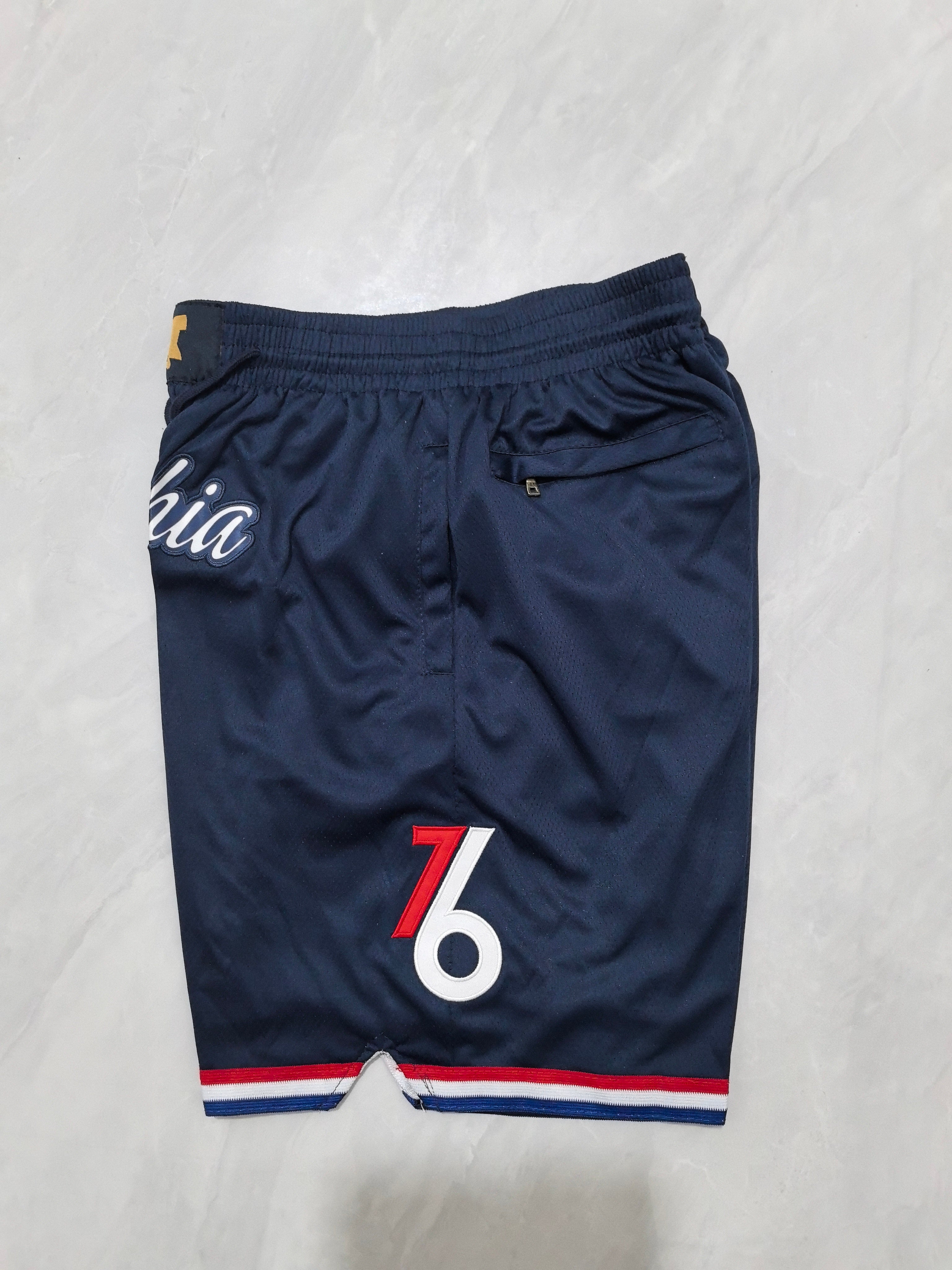 Philadelphia 76ers 2026 Deep Navy City Edition Pocket Shorts