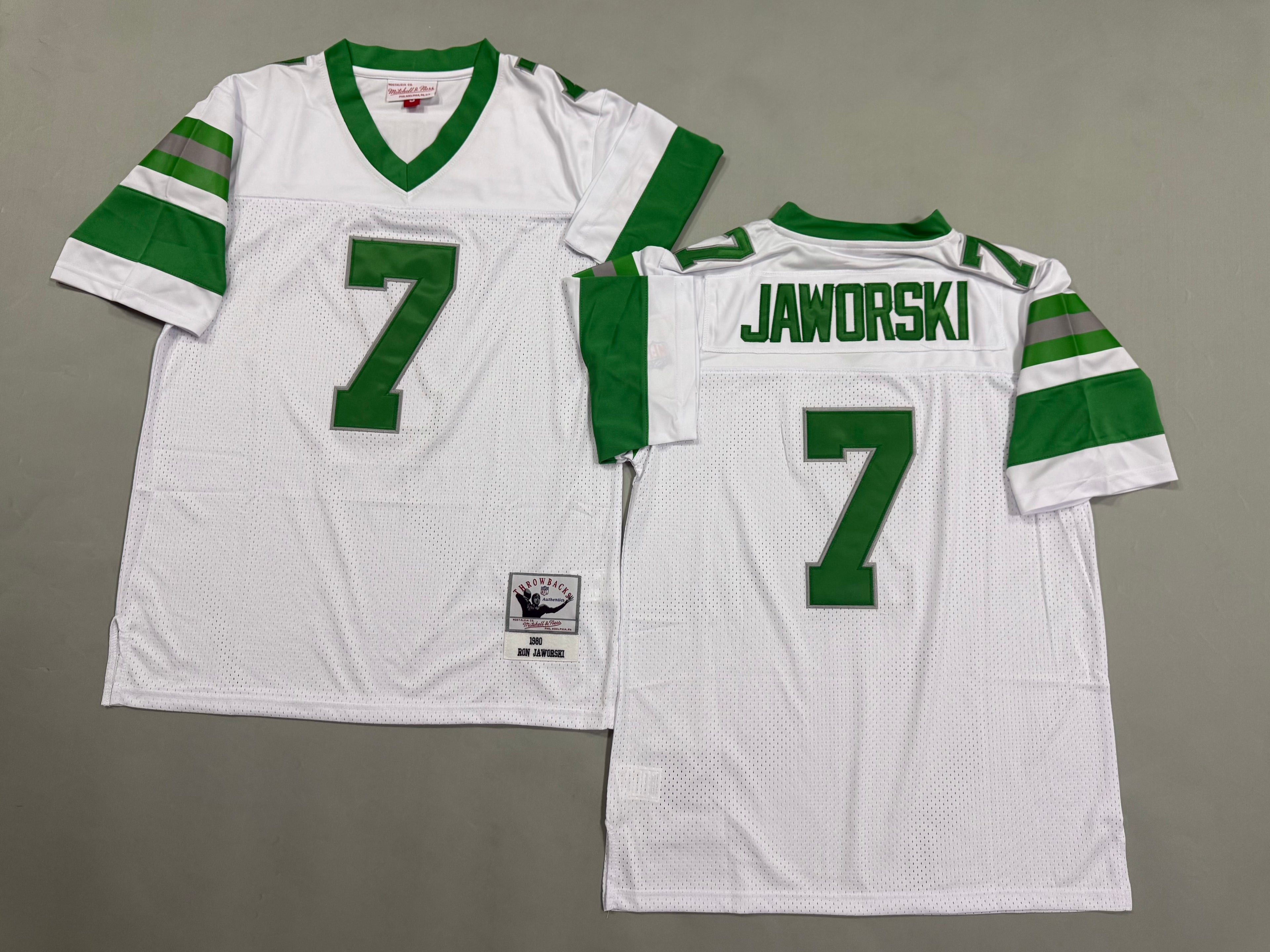 Mens Michael Vick#7 white Philadelphia Eagles Vintage Throwback Jersey