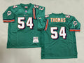 Mens Zach Thomas#54 Miami Dolphins Vintage Throwback Jersey