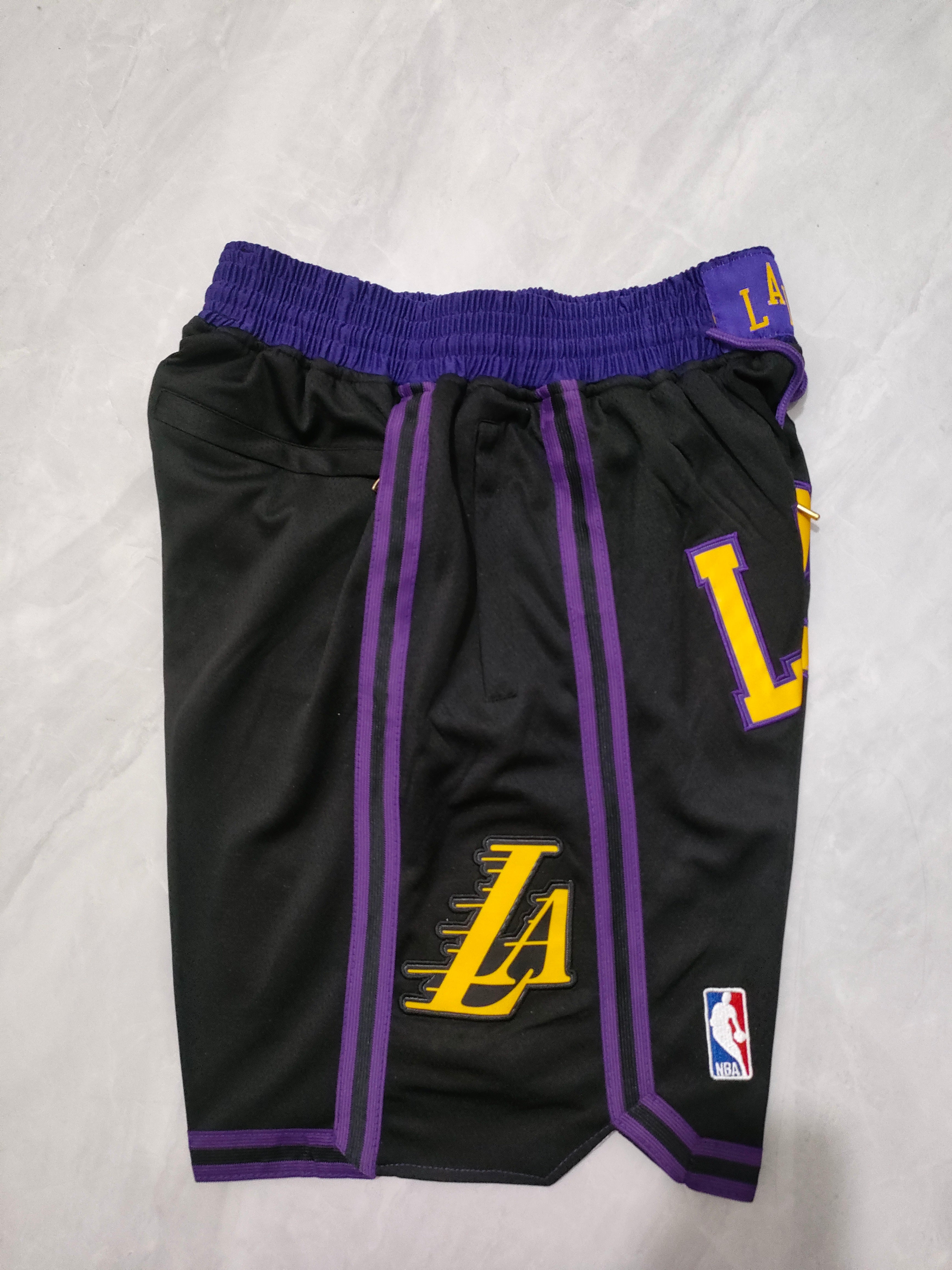 Los Angeles Lakers 2024 Black City Edition Pocket Shorts