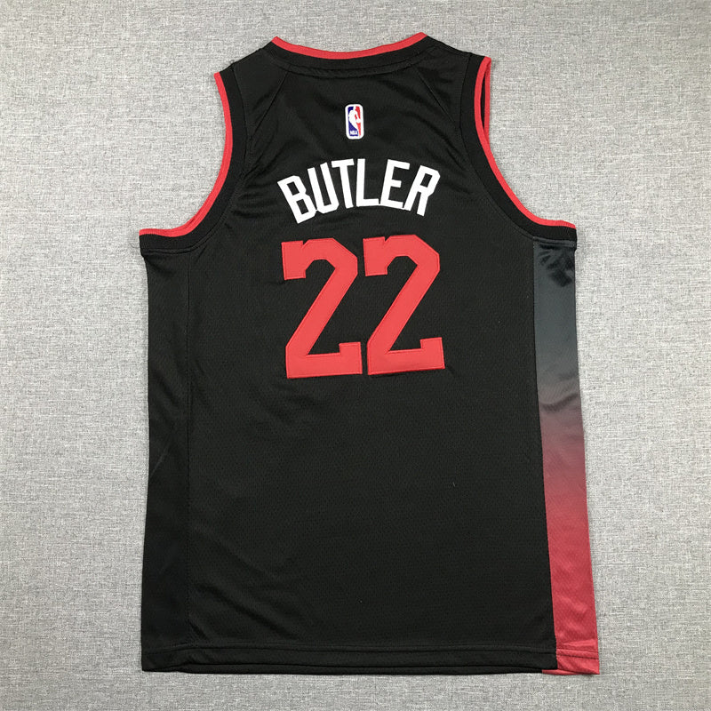 Youth Jimmy Butler Miami Heat #22 City Edition Embroidered Jersey