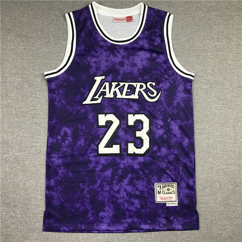 LeBron James Los Angeles Lakers #23 "Constellation" Edition Throwback Embroidered Jersey