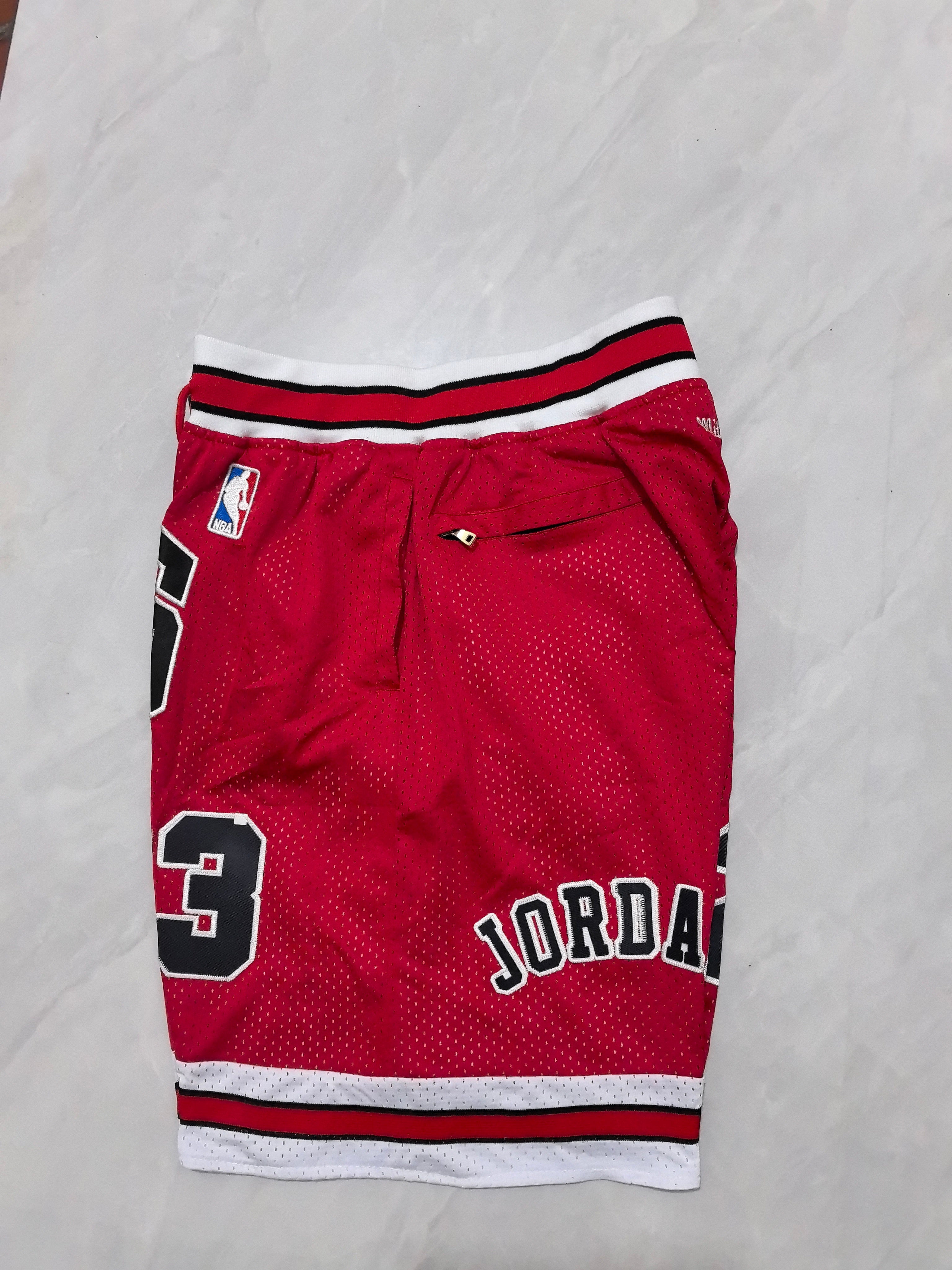 Chicago Bulls Red Retro Pocket Shorts